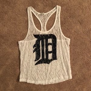 PINK Detroit Tigers lace tank